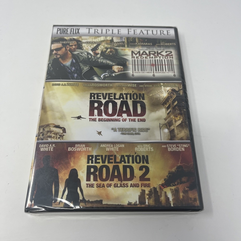 Triple Feature DVD Mark 2 Redemption , Revelation Road 1 + 2 Apocalyptic NEW